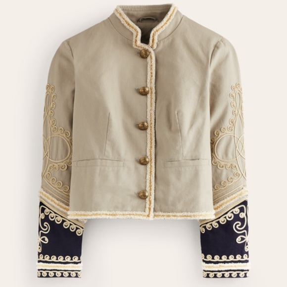 Boden Jackets & Blazers - Boden Greenwich Military Embroidered Jacket Size 4